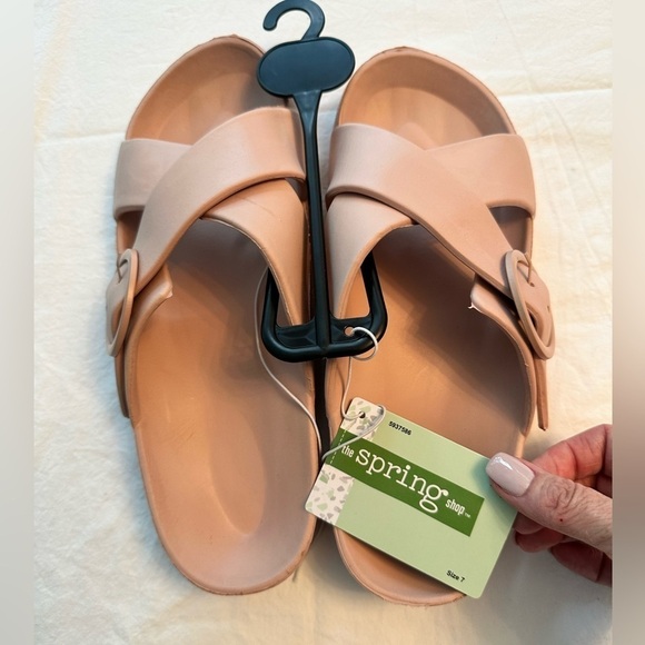 Women’s Slip On Cloud-like Soft Flip Flops Light Pink Size 7 NWT - Picture 4 of 7